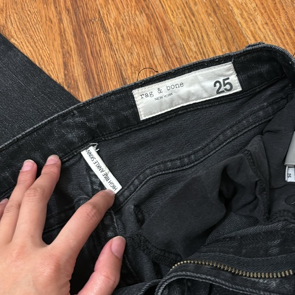 Rag and Bone High Rise Ankle Skinny Jean - Picture 4 of 7